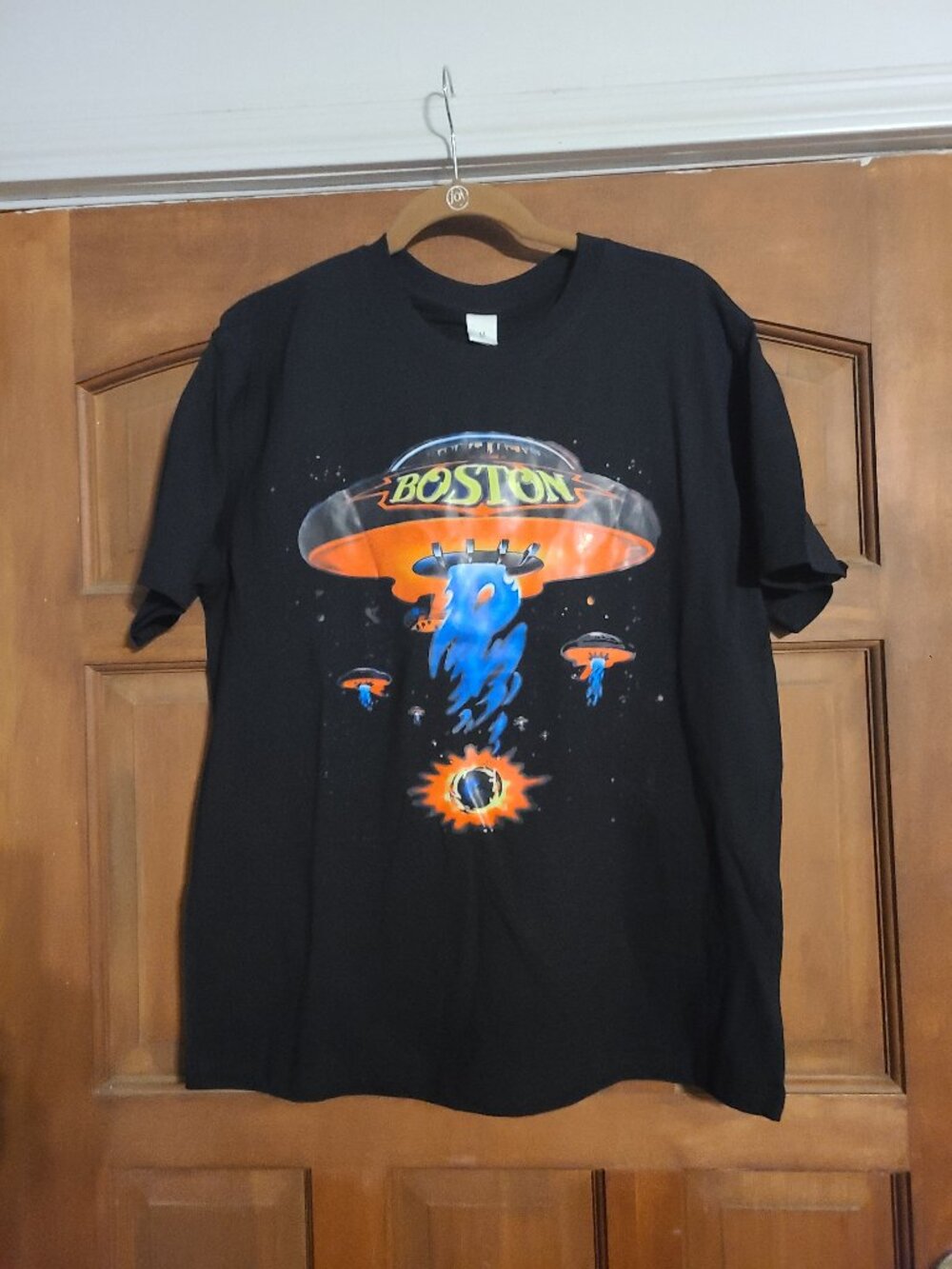 Boston Band Tee Size M 100% Cotton NWOT Iron On Design